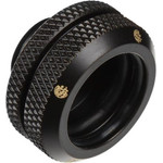 BitsPower Multi-Link Adapter connection/fitting straight G1/4 inch AG on 16mm AD Hardtube - carbon black - (BP-CBEML16)