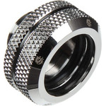 BitsPower Multi-Link Adapter connection/fitting straight G1/4 inch AG on 16mm AD Hardtube - silver glossy - (BP-EML16)