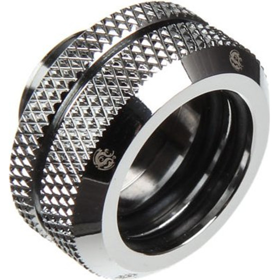 BitsPower Multi-Link Adapter connection/fitting straight G1/4 inch AG on 16mm AD Hardtube - silver glossy - (BP-EML16)