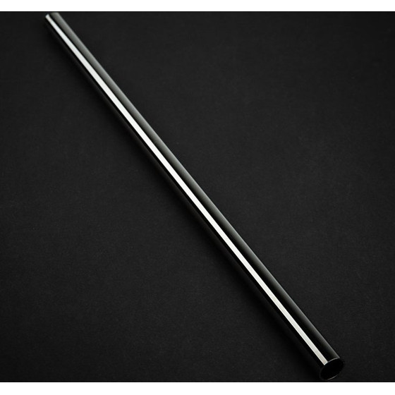 BitsPower None Chamfer Brass Hard Tubing 12mm AD, 500mm - black sparkle - (BP-NCBHT12BS-L500)