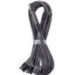 CableMod C-Series Pro connection/fittingcable - Variante A, 90�, 16-Pin to 4x8-Pin PCIe, carbon - (CM-PCSR-16P4-RAN60KC-5PK-R-SS)