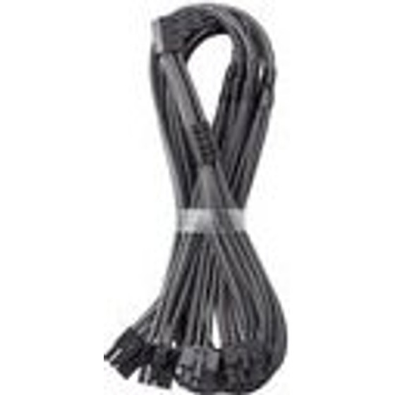 CableMod C-Series Pro connection/fittingcable - Variante A, 90�, 16-Pin to 4x8-Pin PCIe, carbon - (CM-PCSR-16P4-RAN60KC-5PK-R-SS)
