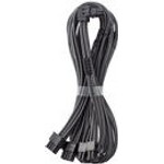 CableMod C-Series Pro connection/fittingcable - Variante B, 90�, 16-Pin to 4x 8-Pin PCIe, carbon - (CM-PCSR-16P4-RBN60KC-5PK-R-SS)