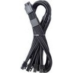 CableMod C-Series Pro ModMesh 12V-2x6-cable, Sleeved, 16-Pin to 4x 8-Pin, for Corsair Type 4 and 3 PSUs - black, 60cm - (CM-PCSR-16P4-N60KK-5PK-R-SS)