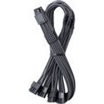 CableMod C-Series Pro ModMesh 12V-2x6-cable, Sleeved, 16-Pin to 4x 8-Pin, for Corsair Type 4 and 3 PSUs - carbon, 60cm - (CM-PCSR-16P4-N60KC-5PK-R-SS)