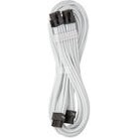 CableMod C-Series Pro ModMesh Bridged connection/fittingcable - 8+8-Pin PCIe, white, 60cm - (CM-PCSR-B88P-N60KW-3PW-R)
