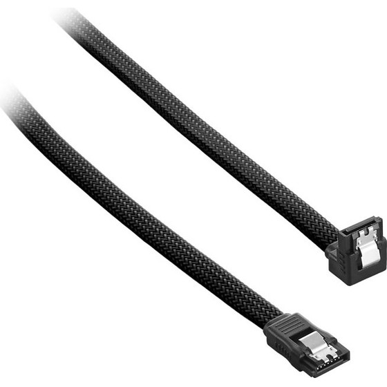CableMod ModMesh Right Angle SATA 3 Cable 30cm - black - (CM-CAB-RSAT-N30KK-R)