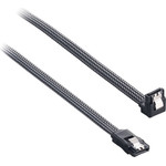 CableMod ModMesh Right Angle SATA 3 Cable 30cm - carbon - (CM-CAB-RSAT-N30KC-R)