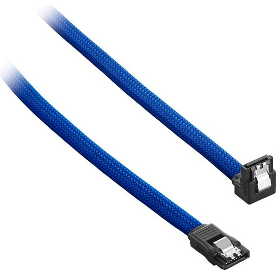 CableMod ModMesh Right Angle SATA 3 Cable 60cm - blue - (CM-CAB-RSAT-N60KB-R)