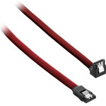 CableMod ModMesh Right Angle SATA 3 Cable 60cm - blutred - (CM-CAB-RSAT-N60KBR-R)