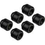 EK Water Blocks EK-Quantum Torque HDC 12 - 6er-Pack, black - (3831109824443)