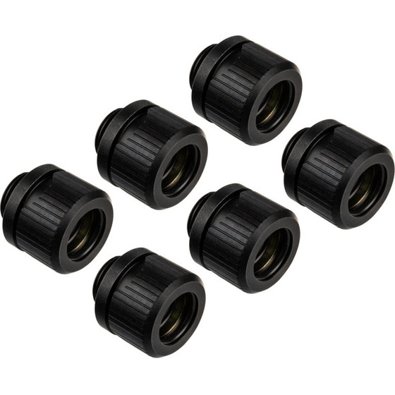 EK Water Blocks EK-Quantum Torque HDC 12 - 6er-Pack, black - (3831109824443)