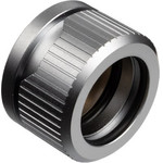 EK Water Blocks EK-Quantum Torque HDC 16 connection/fitting straight G1/4 inch AG on 16mm AD Hardtube - Satin Titanium - (3831109823804)