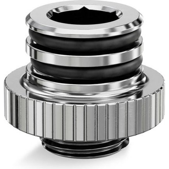 EK Water Blocks EK-Quantum Torque Push-In Adapter M 7 - Nickel - (3831109908983)