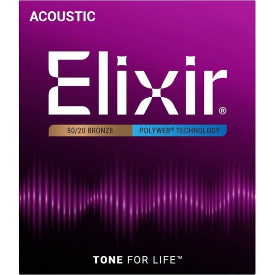 ELIXIR STRINGS Elixir 11100 Medium (13-56) PW - acoustic guitar strings - (3313211100)