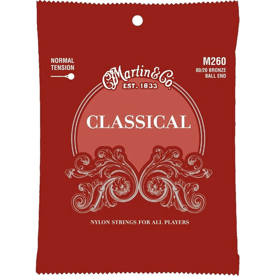 Martin Strings Martin M260 Classical Normal Tension (28-43) - Classical Guitar Strings - (41Y18M260)
