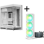 TRYX LUCA L70 Midi-Tower - white + PANORAMA SE ARGB 360 complete-water cooling, 3D-AMOLED, 360mm - white - (GABU-596)