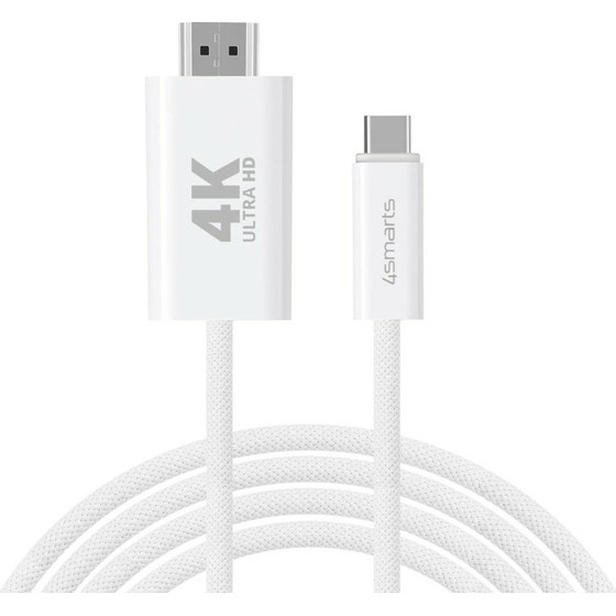 4smarts Cabel USB-C do HDMI 2m white - (540955)