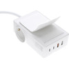 4smarts Charging station 6w1 Power Strip Desk GaN 65W USB-C/A/AC white - (540559)