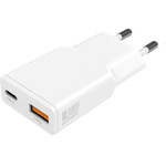 4smarts Wall charger PDPlug Duos Slim 30W GaN USB-C, USB-A white - (541125)