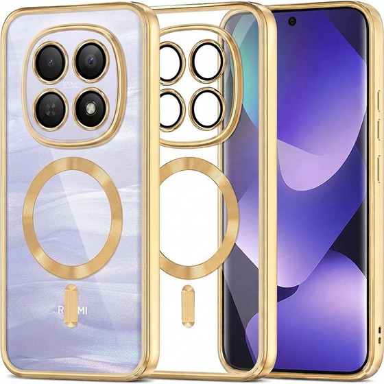 Techsuit - Luxury Crystal Magsafe - Xiaomi Redmi Note 15 5G / Note 15 4G / Poco M8 5G - Gold