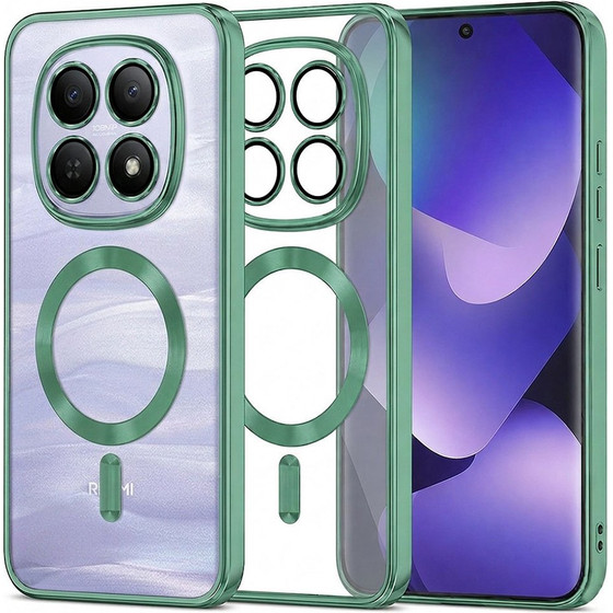 Techsuit - Luxury Crystal Magsafe - Xiaomi Redmi Note 15 5G / Note 15 4G / Poco M8 5G - Light Green