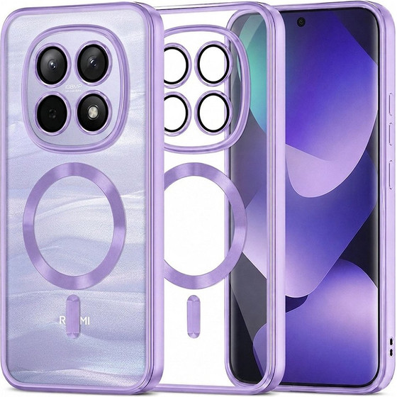 Techsuit - Luxury Crystal Magsafe - Xiaomi Redmi Note 15 5G / Note 15 4G / Poco M8 5G - Light Purple