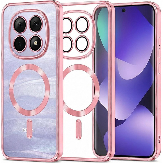 Techsuit - Luxury Crystal Magsafe - Xiaomi Redmi Note 15 5G / Note 15 4G / Poco M8 5G - Pink