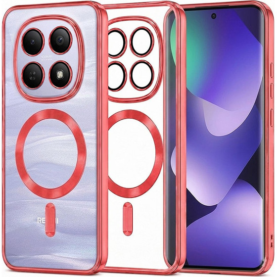 Techsuit - Luxury Crystal Magsafe - Xiaomi Redmi Note 15 5G / Note 15 4G / Poco M8 5G - Red