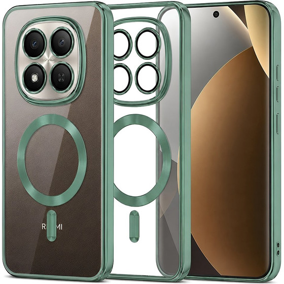 Techsuit - Luxury Crystal Magsafe - Xiaomi Redmi Note 15 Pro+ 5G / Poco M8 Pro 5G - Light Green
