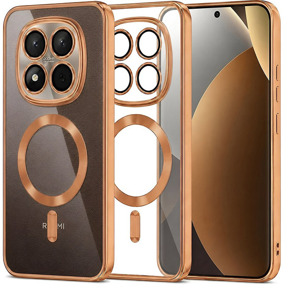Techsuit - Luxury Crystal Magsafe - Xiaomi Redmi Note 15 Pro+ 5G / Poco M8 Pro 5G - Orange