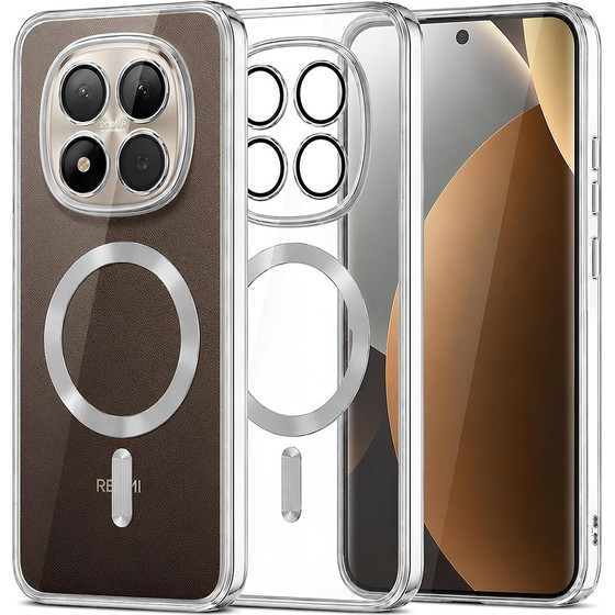 Techsuit - Luxury Crystal Magsafe - Xiaomi Redmi Note 15 Pro+ 5G / Poco M8 Pro 5G - Silver