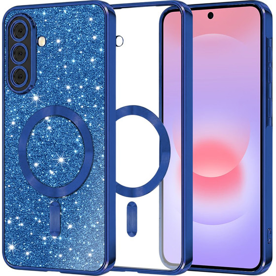 Techsuit - Luxury Glitter Magsafe - Samsung Galaxy A37 5G - Deep Blue