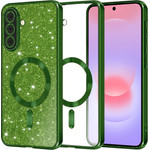 Techsuit - Luxury Glitter Magsafe - Samsung Galaxy A37 5G - Deep Green