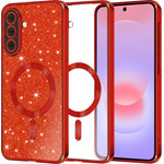 Techsuit - Luxury Glitter Magsafe - Samsung Galaxy A37 5G - Red