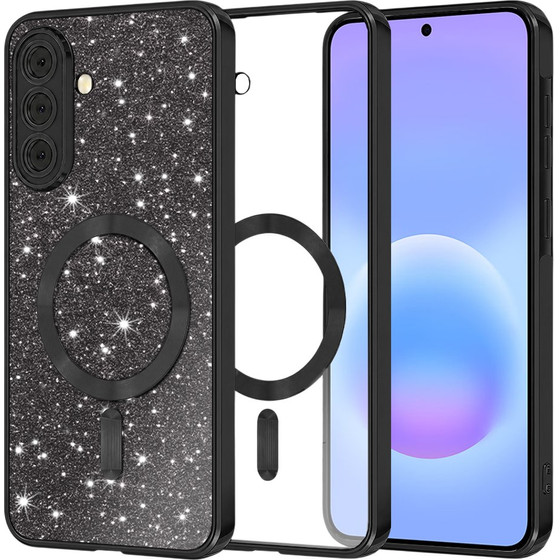 Techsuit - Luxury Glitter Magsafe - Samsung Galaxy A57 5G - Black
