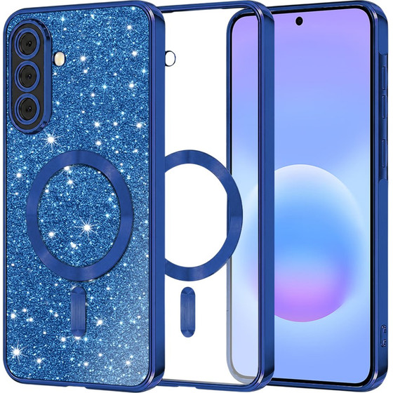 Techsuit - Luxury Glitter Magsafe - Samsung Galaxy A57 5G - Deep Blue