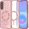 Techsuit - Luxury Glitter Magsafe - Samsung Galaxy A57 5G - Rose Gold