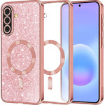 Techsuit - Luxury Glitter Magsafe - Samsung Galaxy A57 5G - Rose Gold