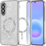 Techsuit - Luxury Glitter Magsafe - Samsung Galaxy A57 5G - Silver