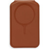 Satechi Leather Wallet With stand, Compatible With Magsafe Vegan Leather Wallet Stand brown