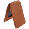 Satechi Leather Wallet With stand, Compatible With Magsafe Vegan Leather Wallet Stand brown
