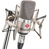 NEUMANN TLM 102 NI Studio-Set - large-diaphragm condenser microphone with shock mount, nickel - (TLM 102 NI Studio Set)