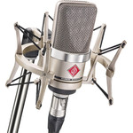 NEUMANN TLM 102 NI Studio-Set - large-diaphragm condenser microphone with shock mount, nickel - (TLM 102 NI Studio Set)