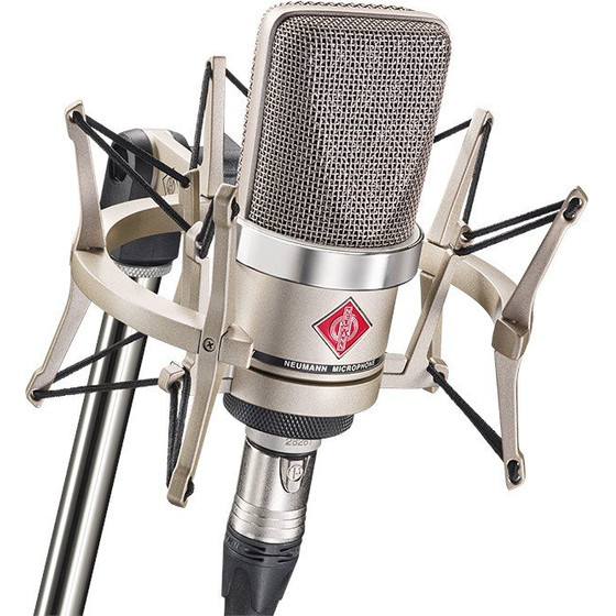 NEUMANN TLM 102 NI Studio-Set - large-diaphragm condenser microphone with shock mount, nickel - (TLM 102 NI Studio Set)