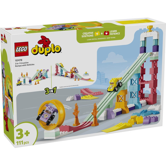 Lego Duplo 3 In 1 Creative Ramps With Vehicles - (10478)