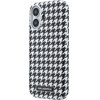 Karl Lagerfeld Pu Houndstooth Resin Plate Magsafe Case For Iphone 17 Black - (KLHMP17S6PFPDPK)