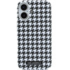 Karl Lagerfeld Pu Houndstooth Resin Plate Magsafe Case For Iphone 17 Black - (KLHMP17S6PFPDPK)