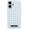 Karl Lagerfeld Pu Houndstooth Resin Plate Magsafe Case For Iphone 17 Blue - (KLHMP17S6PFPDPB)