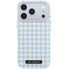Karl Lagerfeld Pu Houndstooth Resin Plate Magsafe Case For Iphone 17 Pro Blue - (KLHMP17L6PFPDPB)